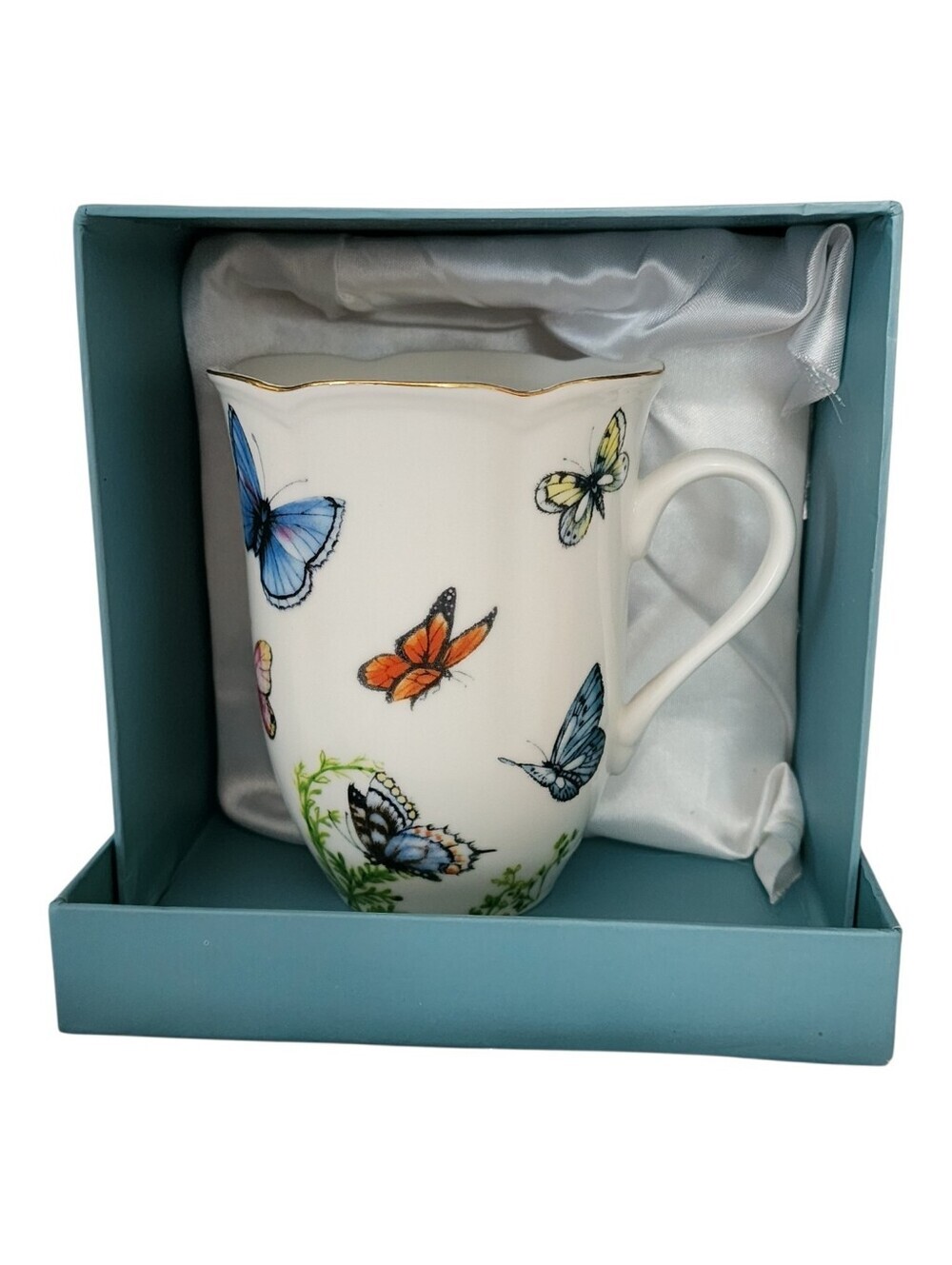Butterfly Coffee Cup/Mug 2007 Excellent Condition Original Box burton+Burton